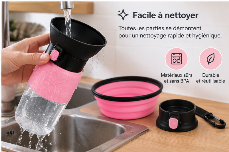 Nettoyage de la gourde Furléo et de son écuelle